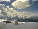 mountains and clouds